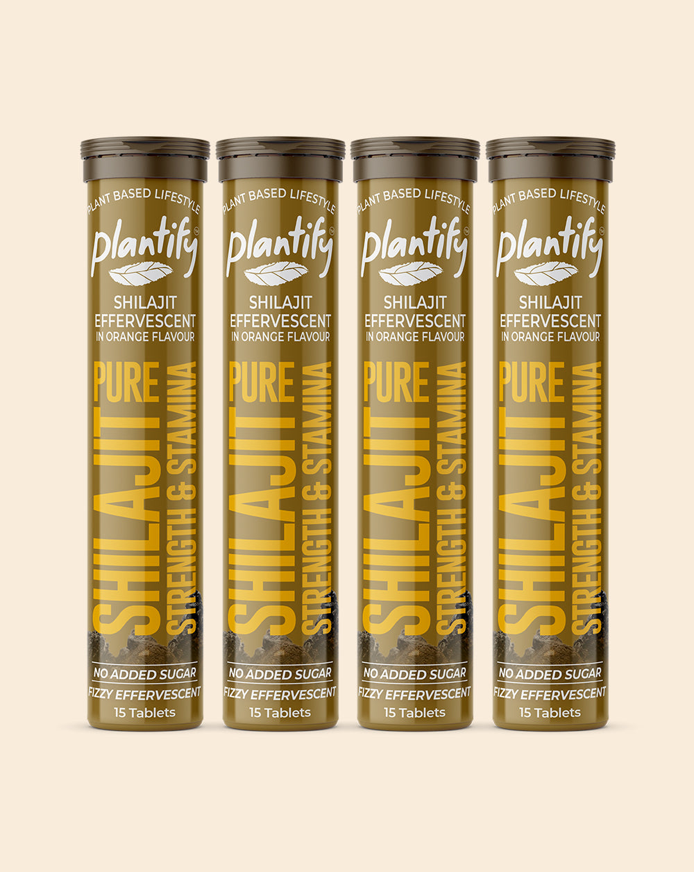 Pure Himalayan Shilajit Effervescent Tablets | Boost Energy & Vitality with Plantify